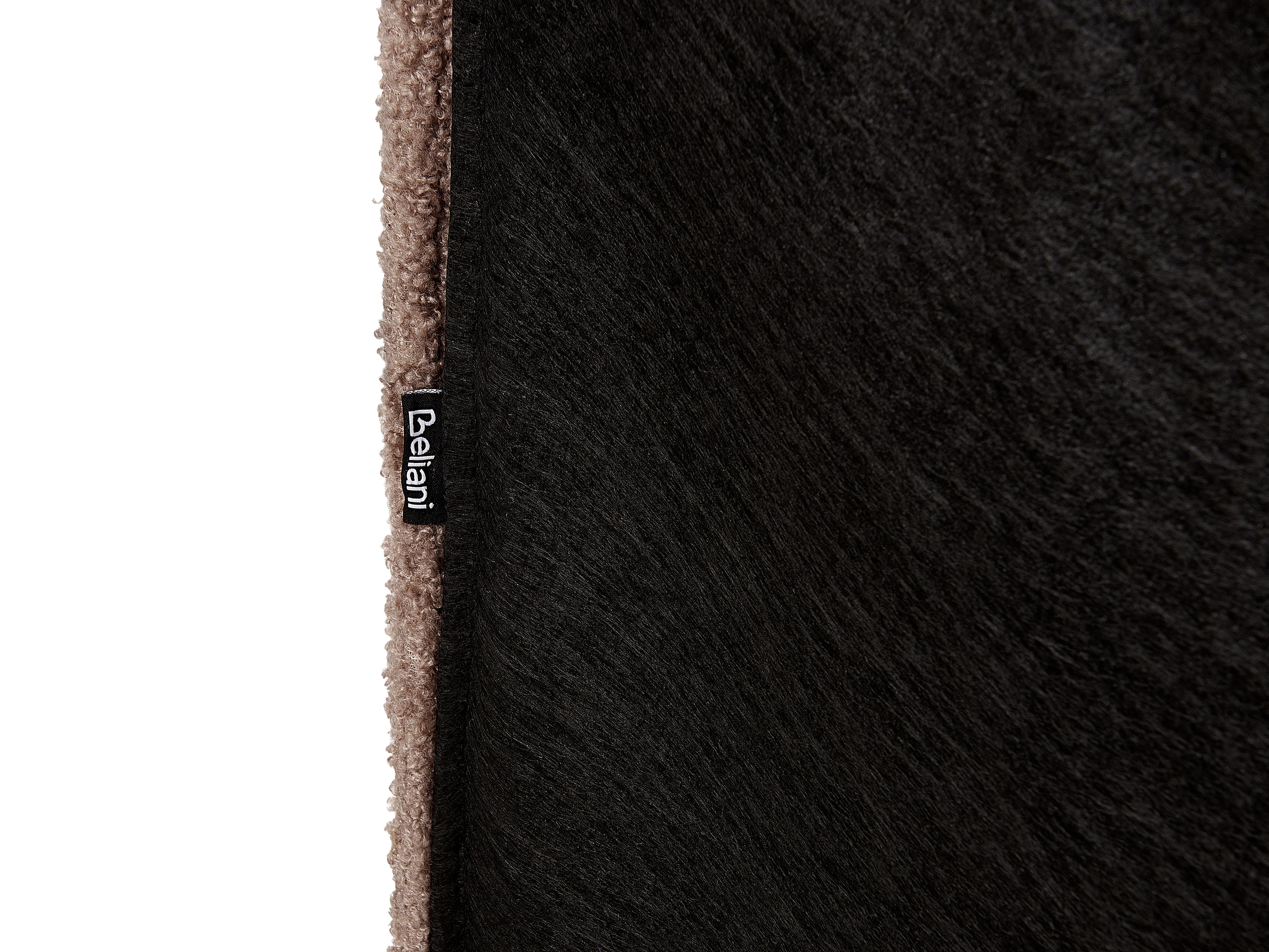 Bed Bouclé LINARDS 180 x 200 cm Bruin