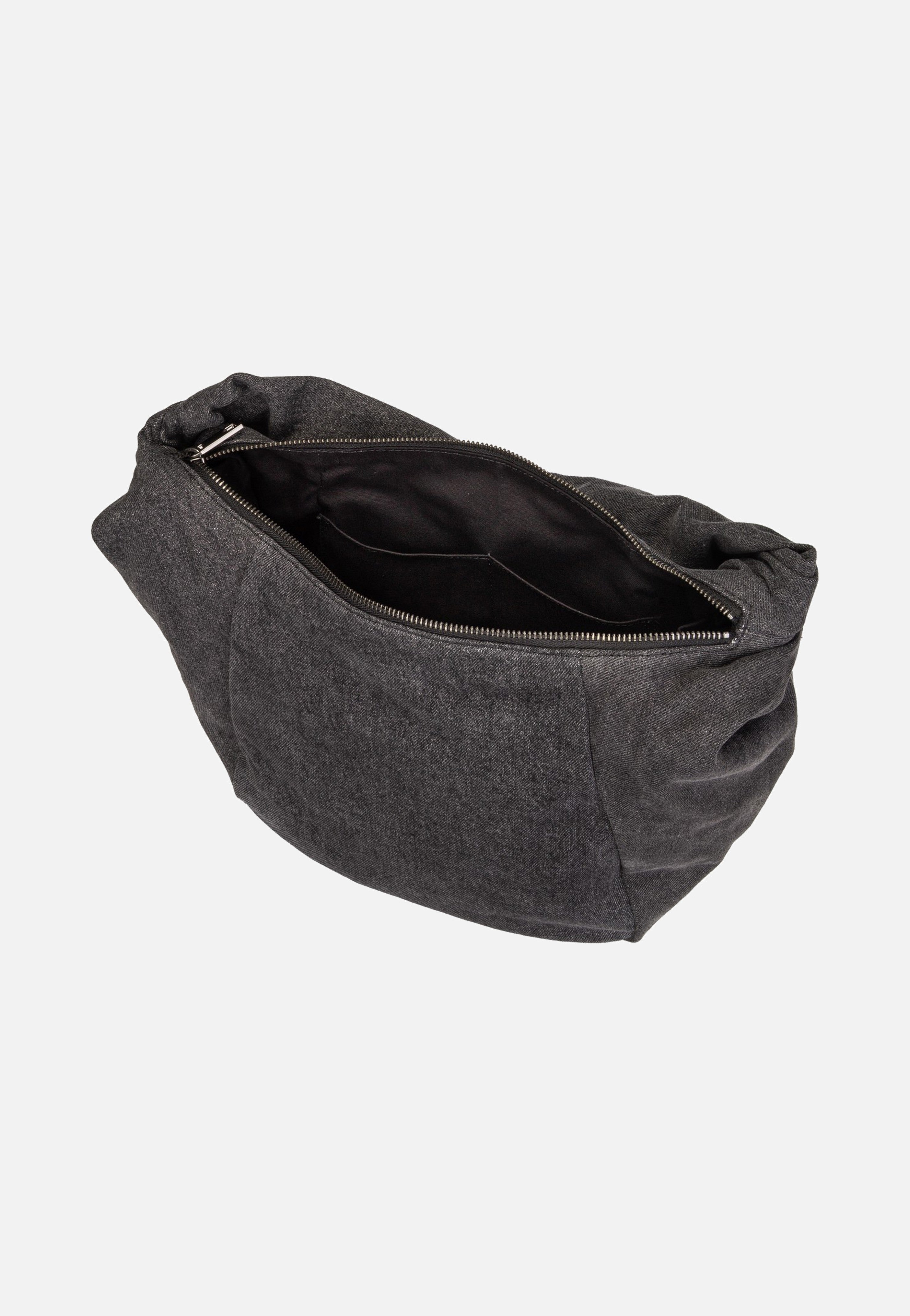 Farrah Hobo M Denim Black - Hobo Bag