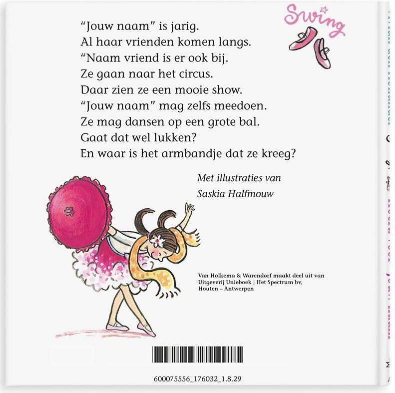 Boek met naam en foto - Hoera voor .. - Softcover