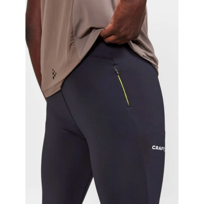 Craft Herre Lange tights ADV Essence Zip Tights Sort
