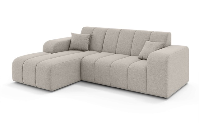 GOODproduct Ecksofa »CASSY L-Form, Schlafsofa mit Bettkasten, Masse B/T/H: 245/165/88 cm« mit 2 Rückenkissen, Recamiere rechts oder links bestellbar