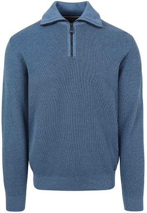 Casa Moda Halfzip Trui Blauw 413705900-127 kopen