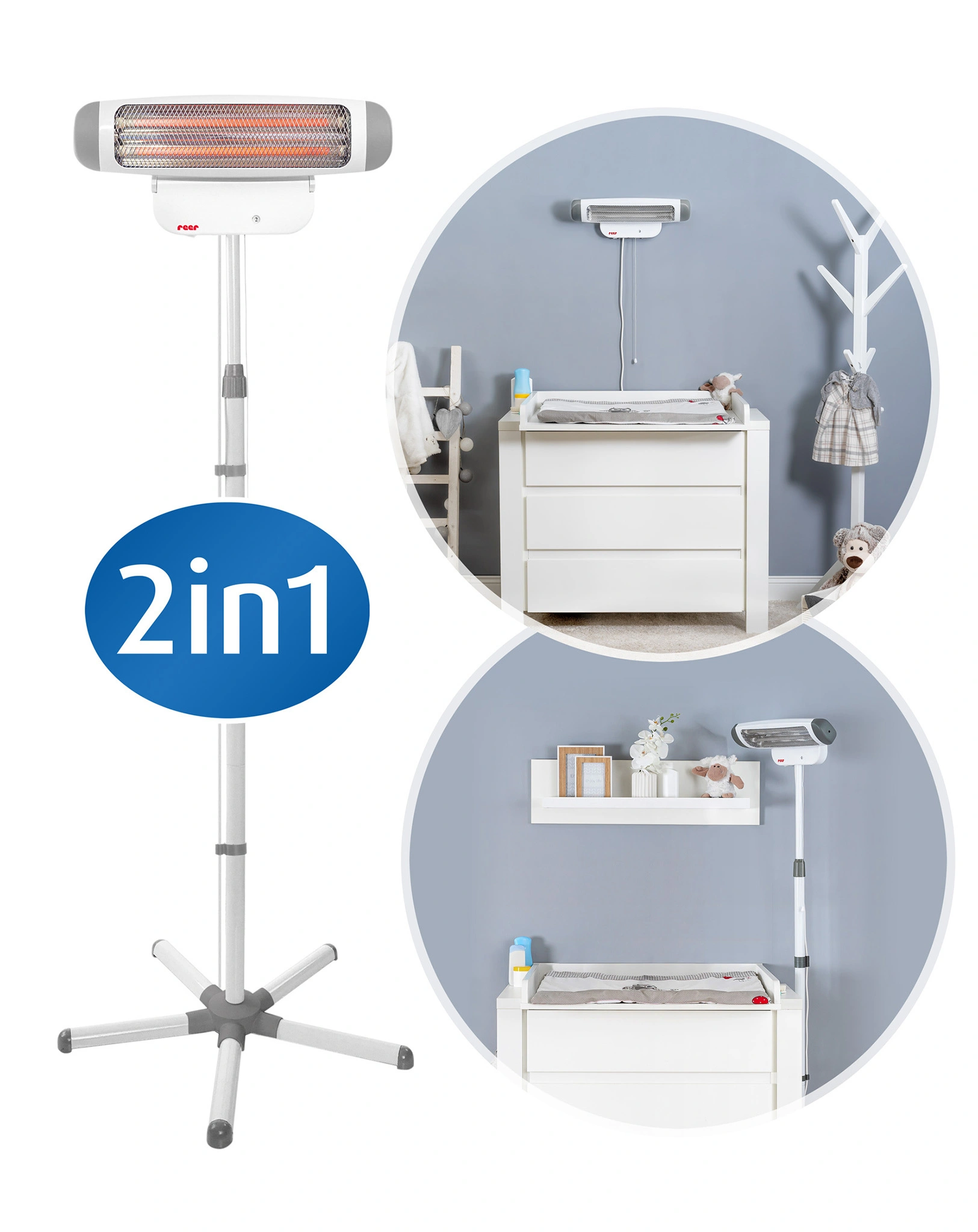 Heizstrahler 2IN1 FEEL WELL als Standgerät