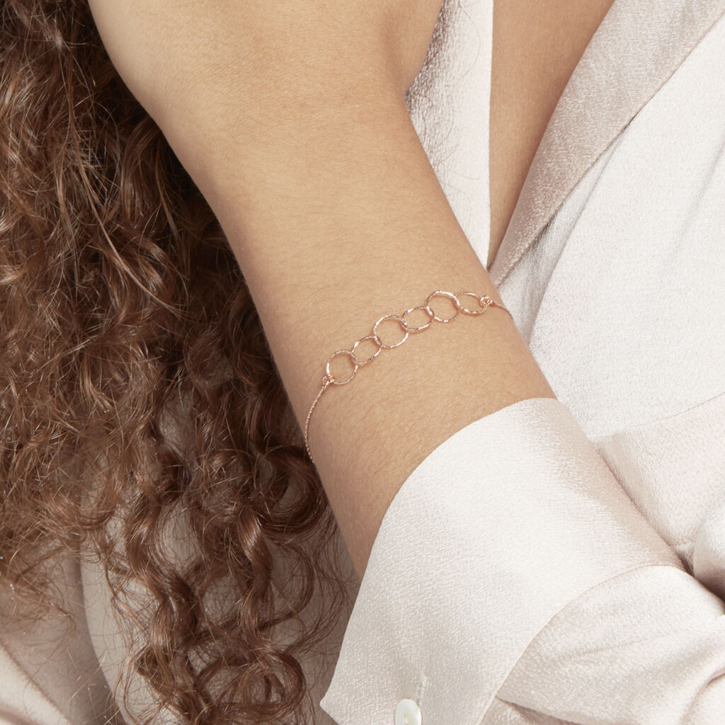 Bracelet Argent Rose Bulle