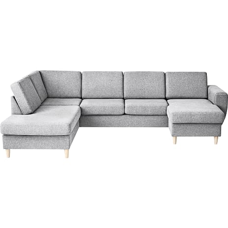 Rom Nordic højrevendt U-sofa - lysegrå
