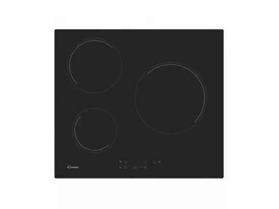 Plaque vitrocéramique CANDY 60cm, CH63CT
