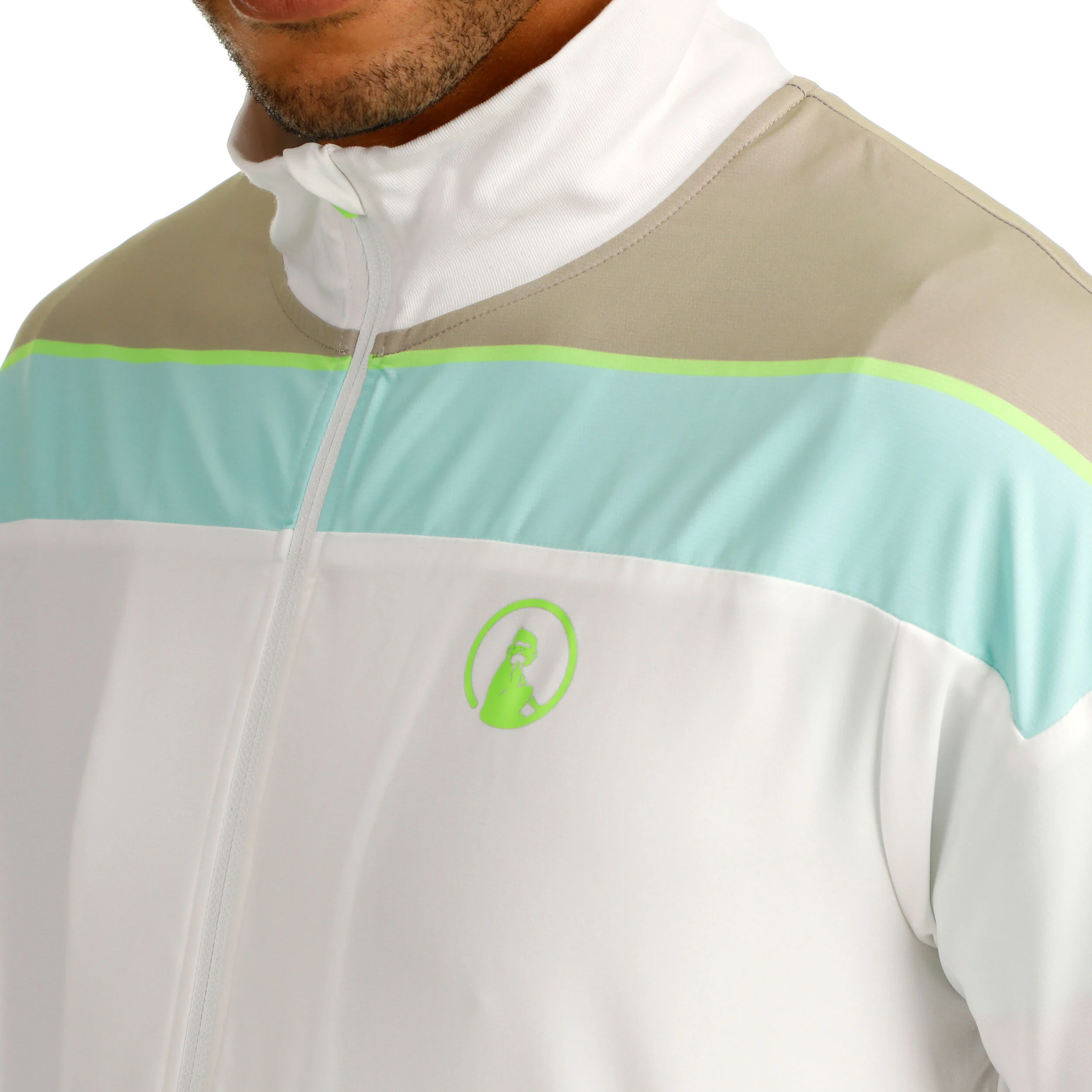 Quiet Please Wild Return Block Veste De Survêtement Hommes - Blanc , Multicouleur