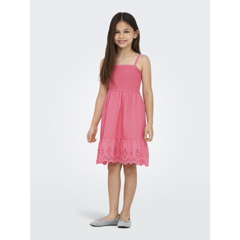 Køb kids ONLY Camellia Rose Lou Life Embroidery Smock Kjole