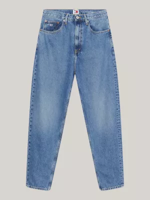 Calça jeans Mom de cintura ultra alta e corte afunilado