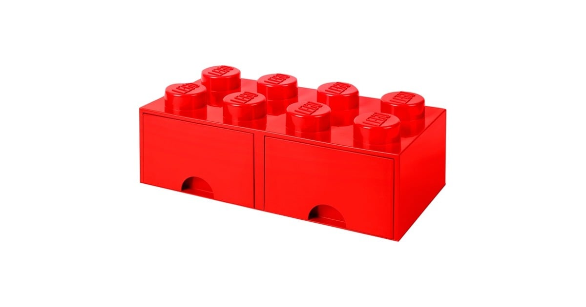 Room CopenhagenLEGO Brick Drawer opbergdoos  (Rood, 8 noppen)