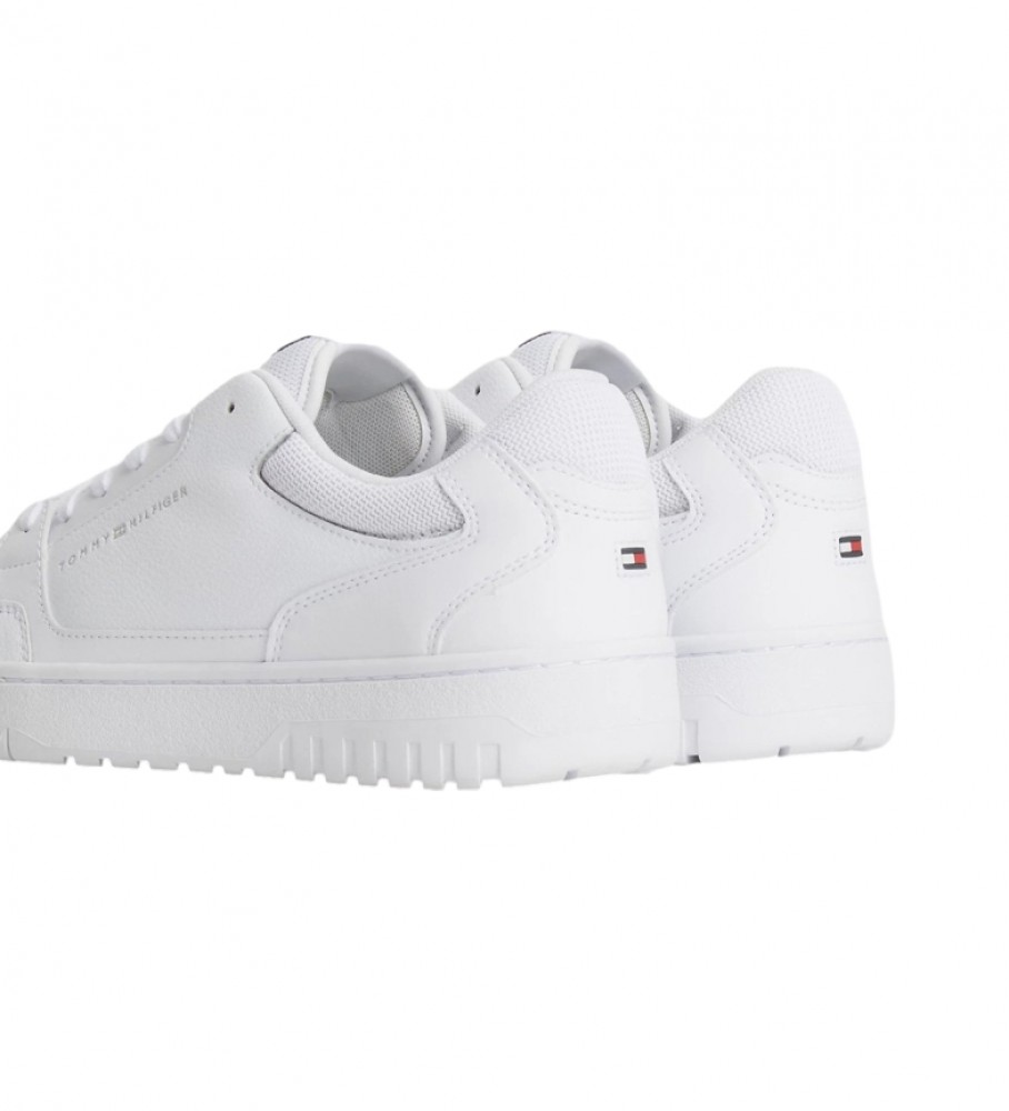 Tênis Tommy Hilfiger de couro branco com sola Cupsole