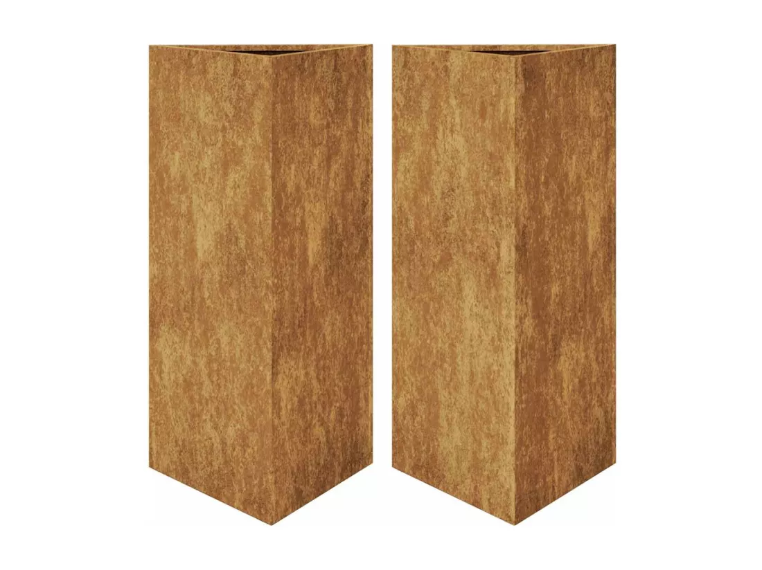 Jardinière bac lit surélevé marron 40 x 40 x 75 cm 02_0039101
