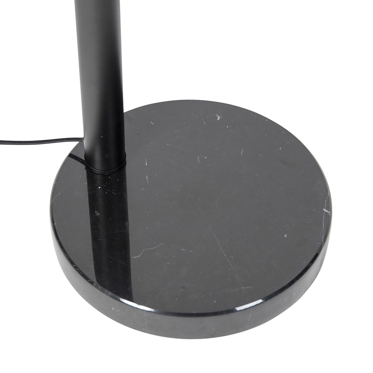 Vloerlamp zwart met goud met smoke glas 5-lichts - Zuzanna