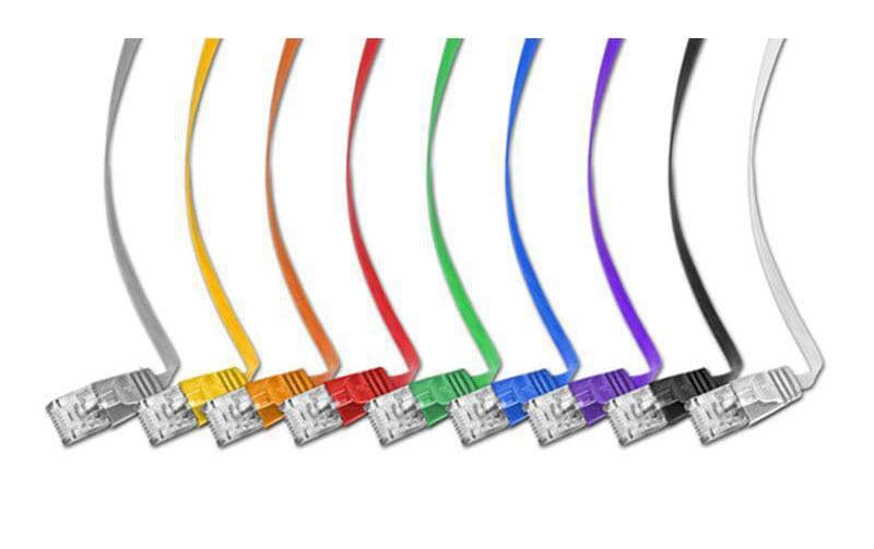 Slimpatchkabel RJ-45 - RJ-45, Cat 6, UTP, 1.5 m, OrangeUnscreened/Unshielded Twisted-Pair-Kabel (UTP) mit Klinkenschutz