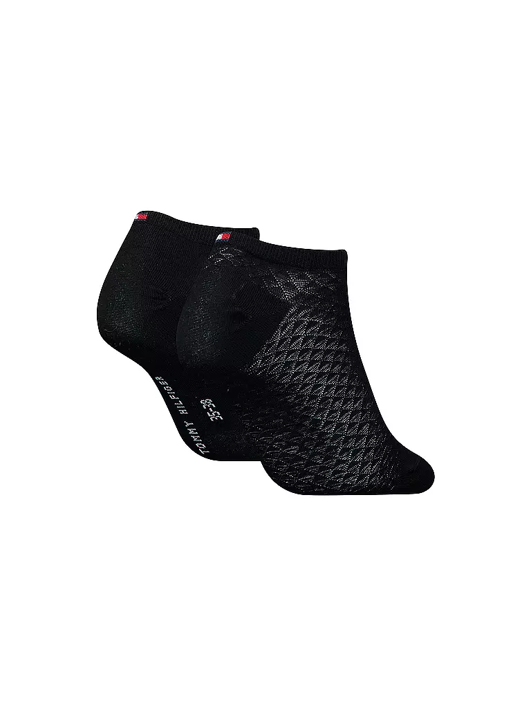 TOMMY HILFIGER Sneaker Socken 2er Pkg black schwarz