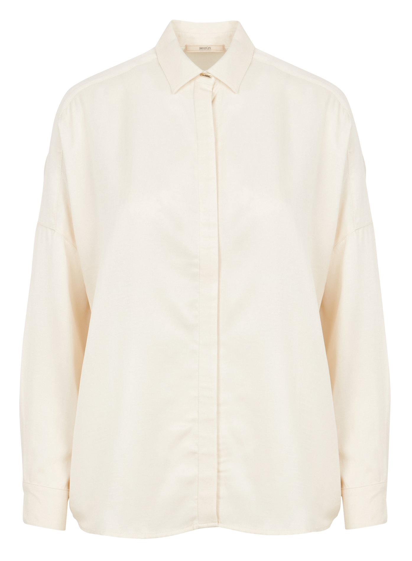 LADY D - Chemise col classique | Beige