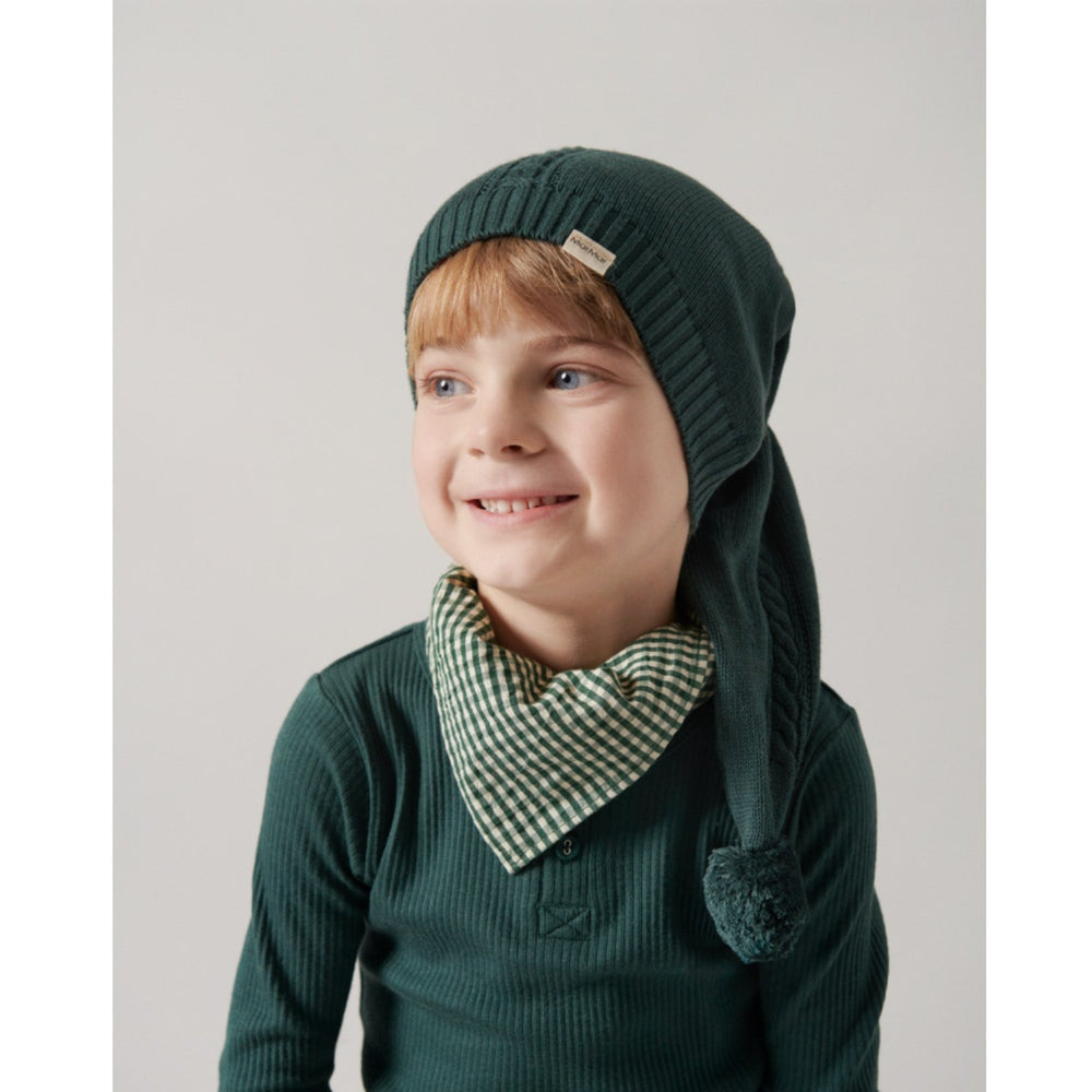 Køb MarMar Cotton Rayon Knit Cable Pine Alfen Nissehue