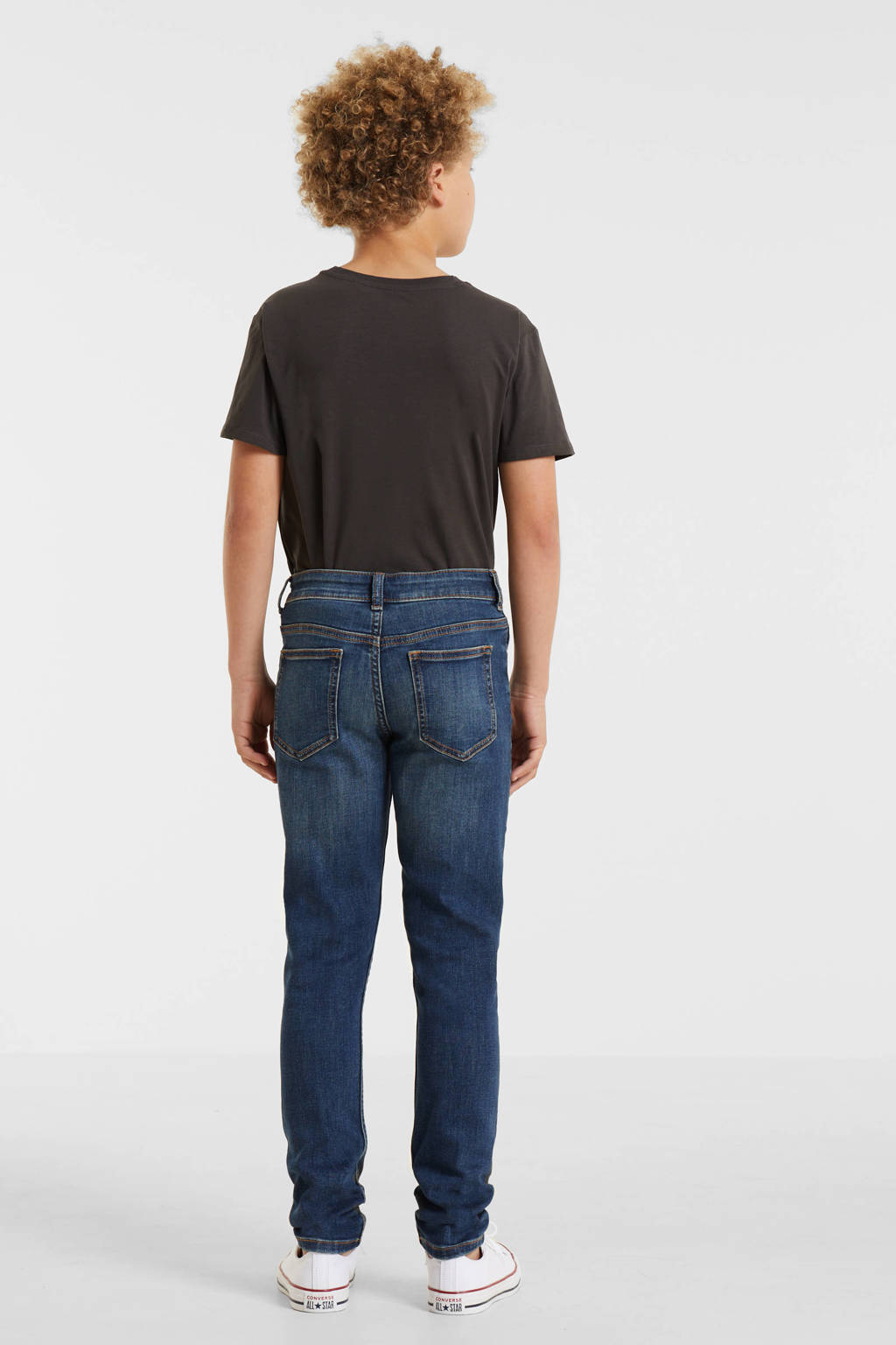 anytime skinny jeans donkerblauw