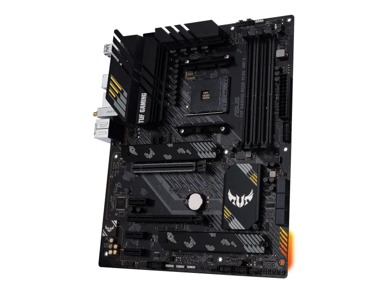 ASUS TUF GAMING B550-PLUS WIFI II - Bundkort - ATX - Socket AM4 - AMD B550 Chipset - USB-C Gen2, USB 3.2 Gen 1, USB 3.2 Gen 2 - 2.5 Gigabit LAN, Wi-Fi 6, Bluetooth - onboard grafik (CPU påkrævet) - HD Audio (8-kanaler)