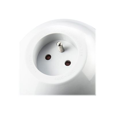 WATT & CO WATTBALL - Multiprise 3 prises - 2 prises 16A + 1 prise 6A + 2 USB - blanc/bleu