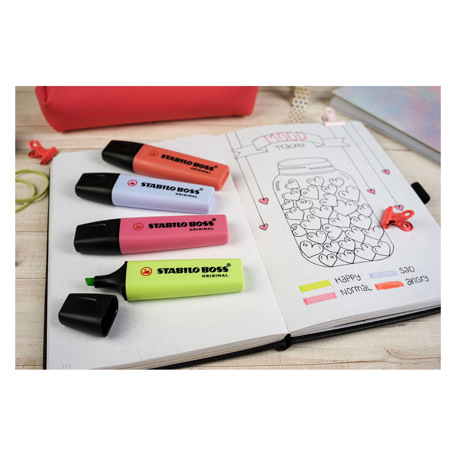 STABILO BOSS ORIGINAL Pastel - Markeerstift - Set 8 Stuks