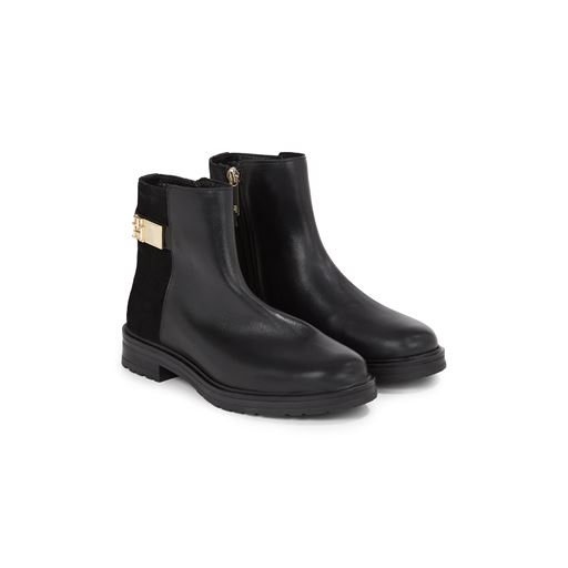 Tommy Hilfiger Logo Chelsea Støvler, Black, 39