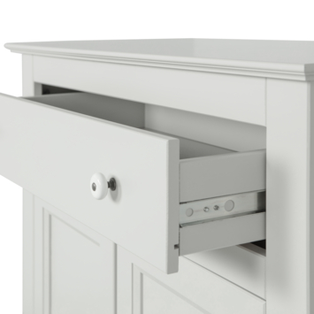 WOOOD meidenkast Eva mist grijs grenenhout 150 x 93 x 40 cm