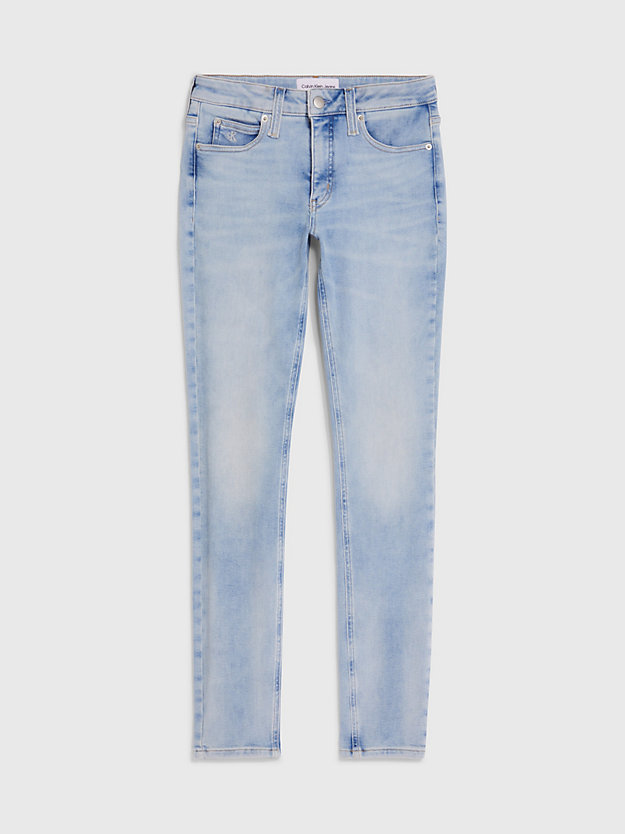 Calça jeans skinny a vita media
