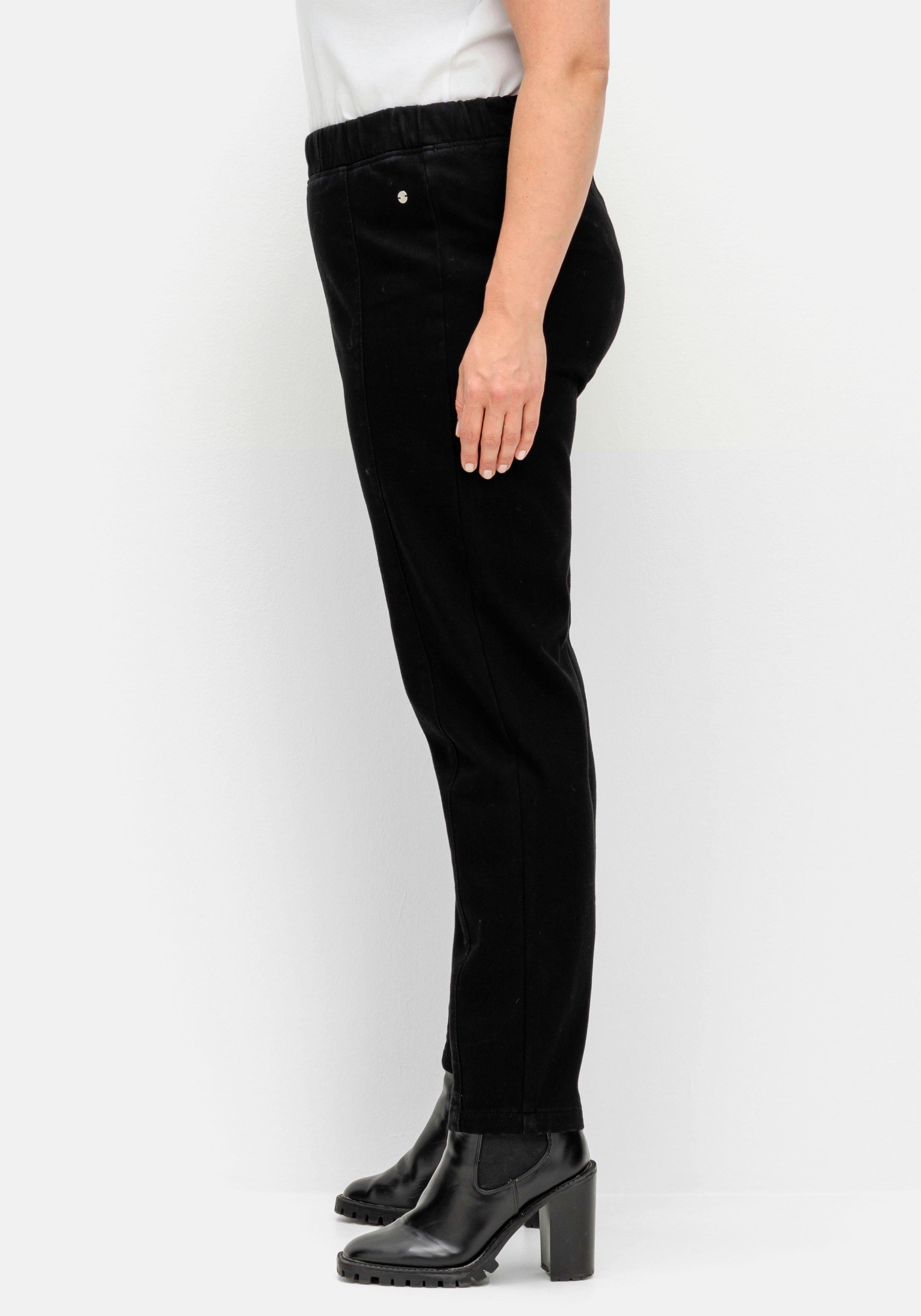 Schmale Thermohose mit Gummibund, innen angeraut