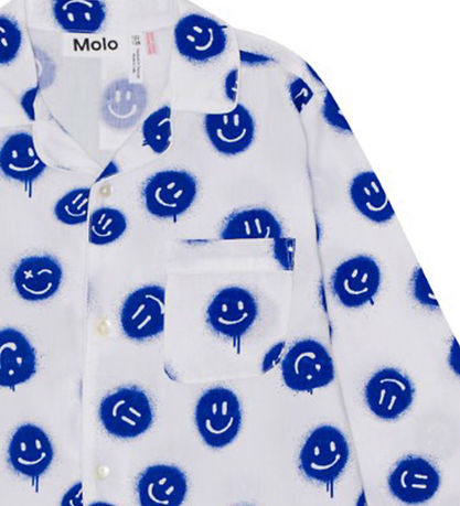 Molo Schlafanzug - Hemd/Hosen - Lex - Lächeln White