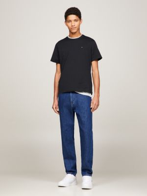 Camiseta de gola redonda com modelagem regular