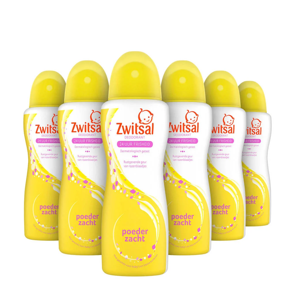 Na een uur ruik ik naar zweetPoederzacht deodorant - 6 x 100 ml