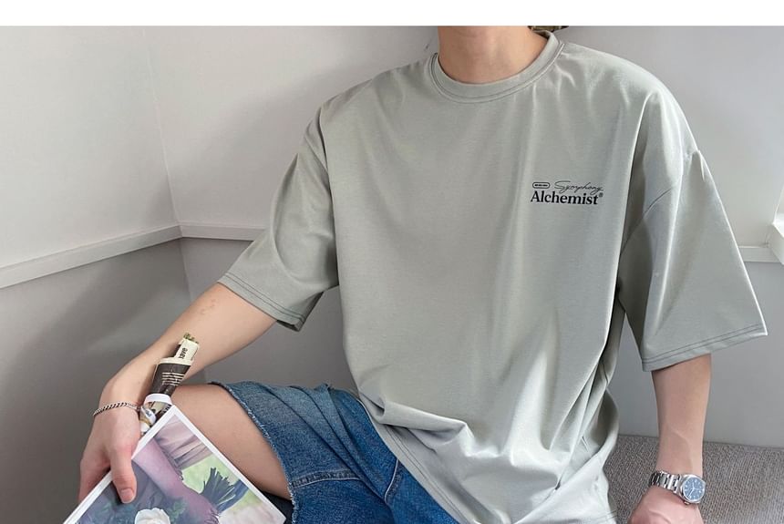 SeoulPop - T-shirt met korte mouwen en belettering
