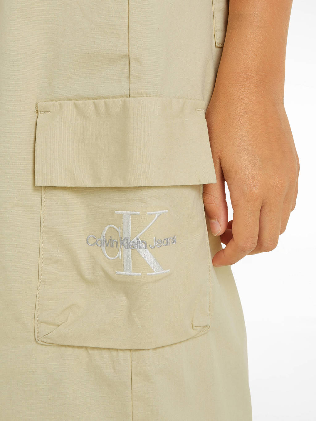 Calvin Klein loose fit cargobroek beige