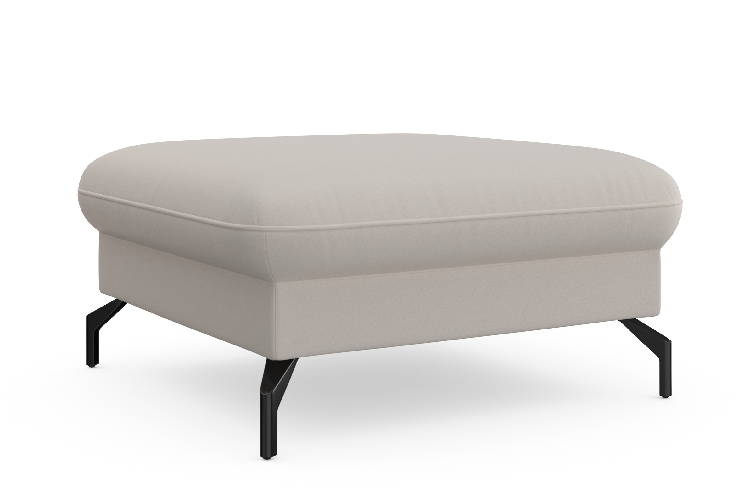 sit&more Hocker »Fashion« inklusive Federkern, mit hochwertigen, schwarzen Metallfüssen