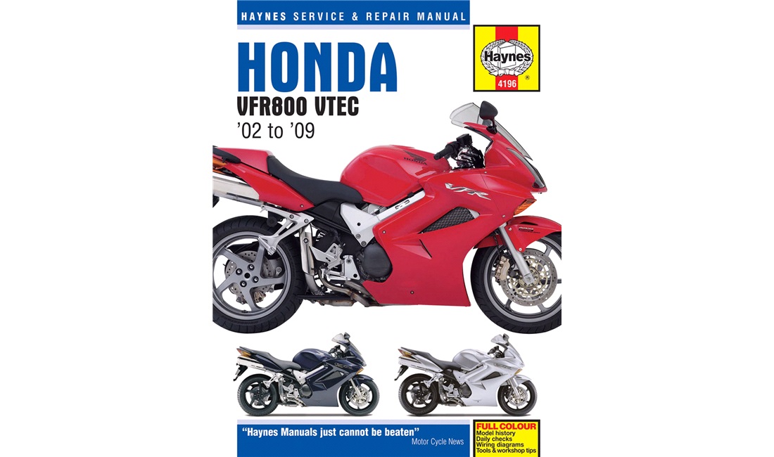 Værkstedshåndbog, VFR800 V-TEC 02-09