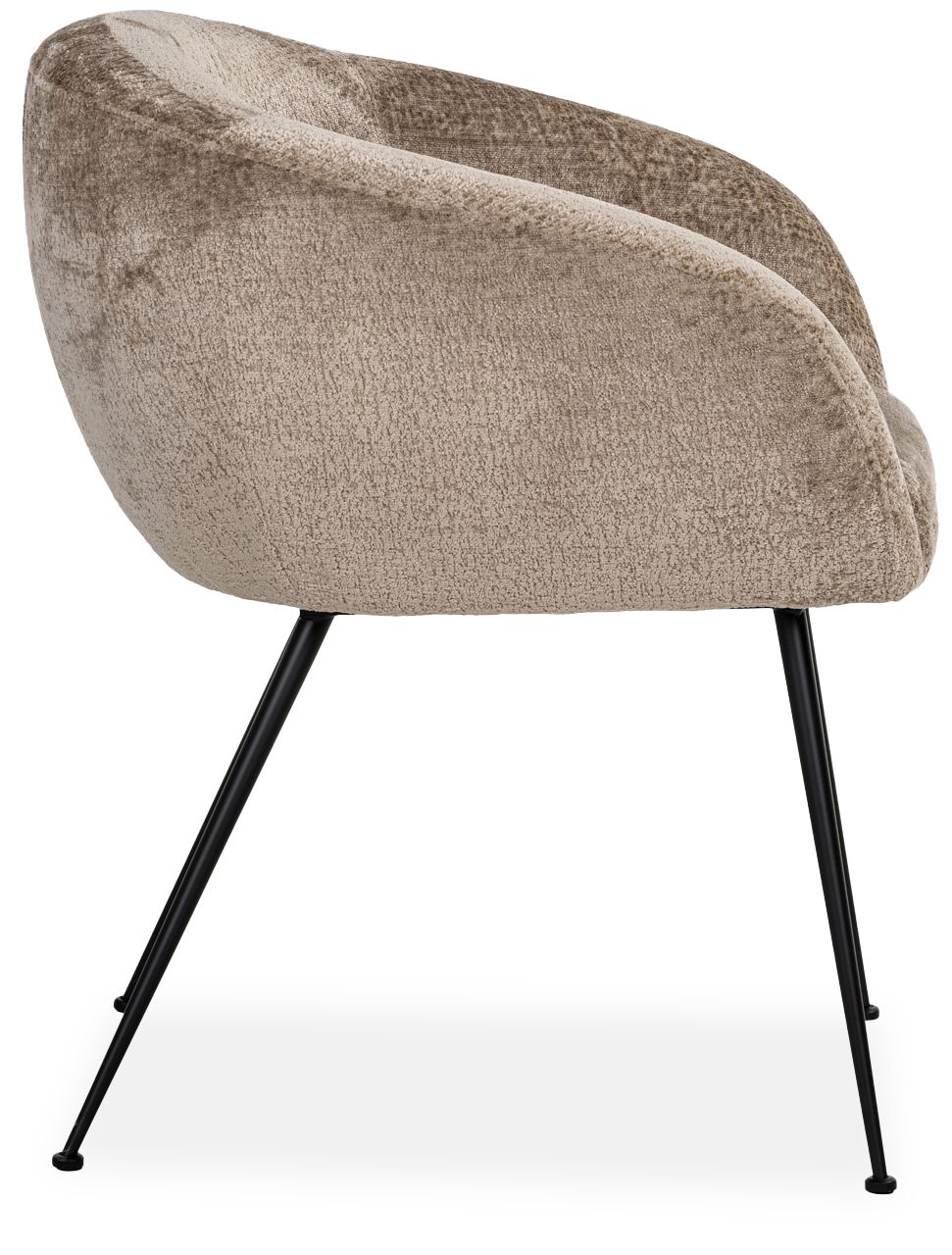 Eetkamerstoel S4722 Taupe Chenille Ruby B66 x D65 x H77 cm
