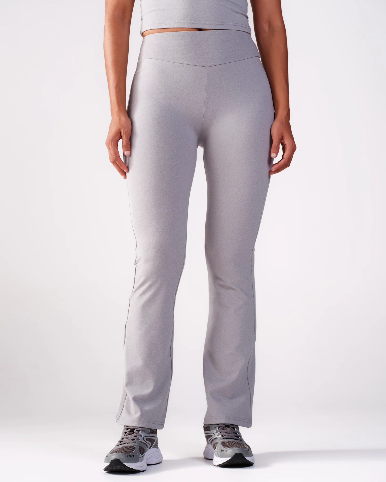 Bumpro Lively Flare Pants Grey Melange