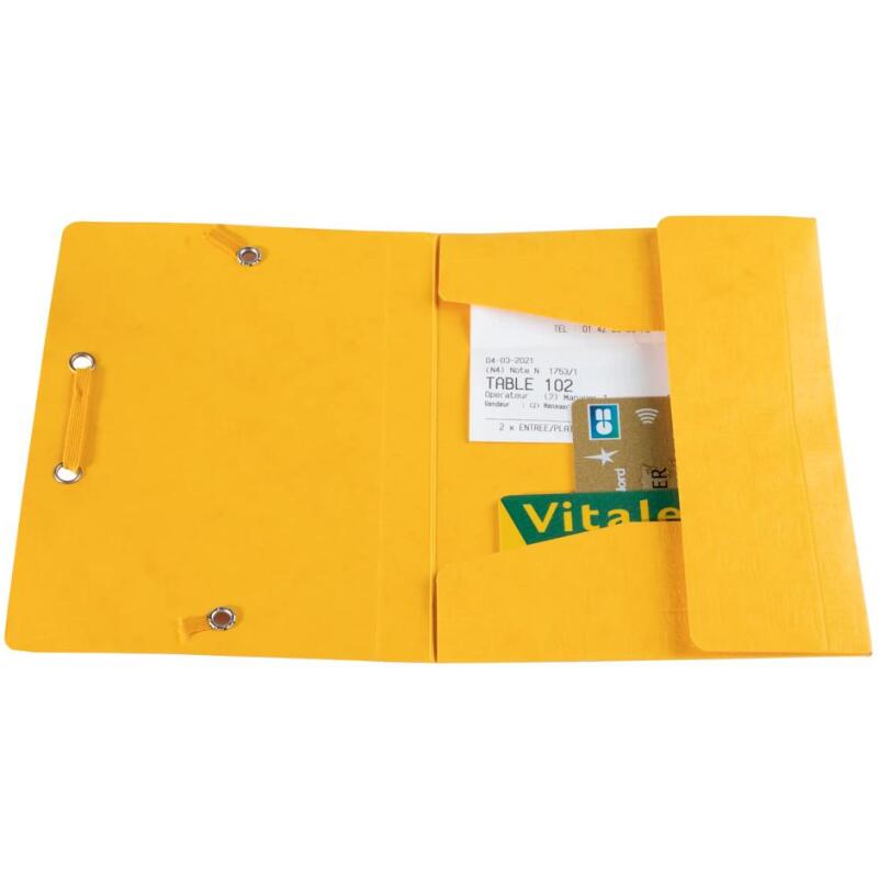 Chemise à élastique 3 rabats Scotten 425 g/m2 - Pocket 12 x 16cm