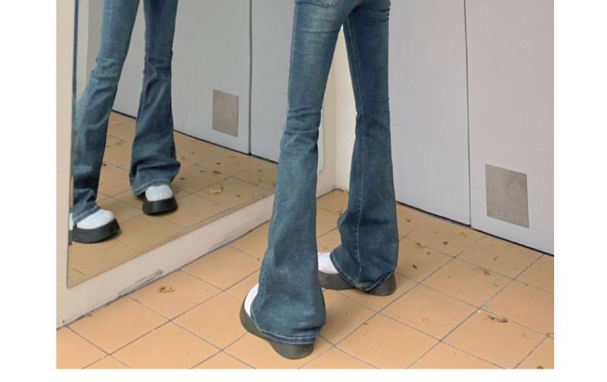 Denimot - Hoge taille, fleecegevoerde bootcut jeans (verschillende ontwerpen)