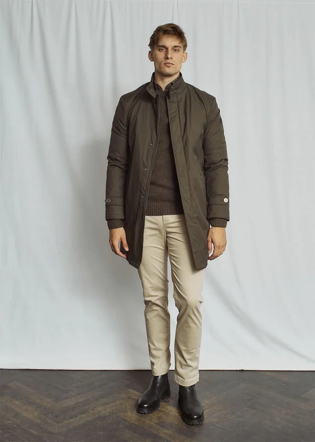 Bruun & Stengade BS Bedford Slim Fit Coat Army