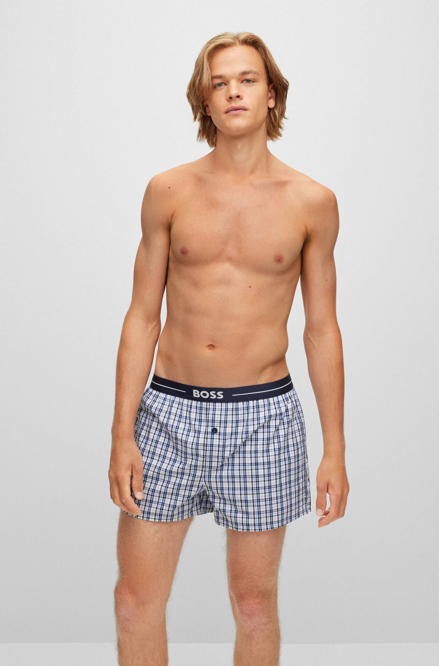 BOSS| Herren Pyjamashorts BOXER EW 2er-Pack