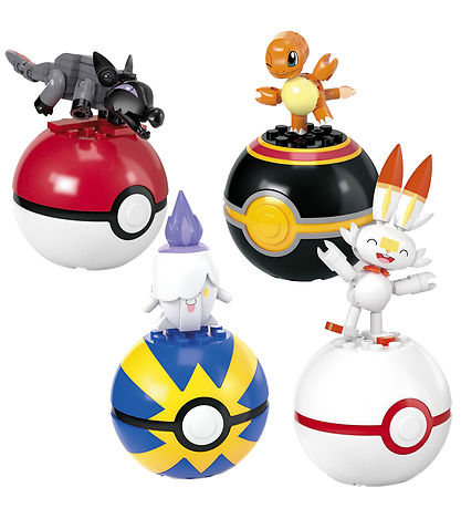 MEGA Pok?monfigurer - Fire-Type Train Team - 4 Poke Balls
