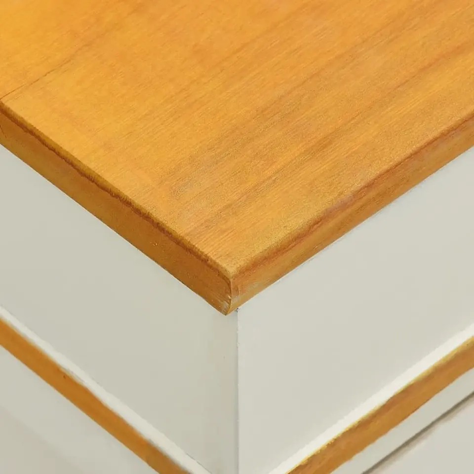 vidaXL - Opbergbank - Wit - Hout