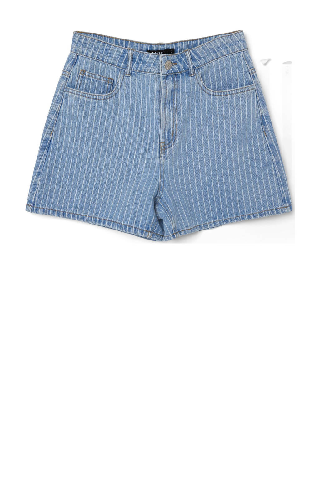LMTD gestreepte mom short NLFPINIZZA DNM HW MOM SHORTS NOOS light blue denim