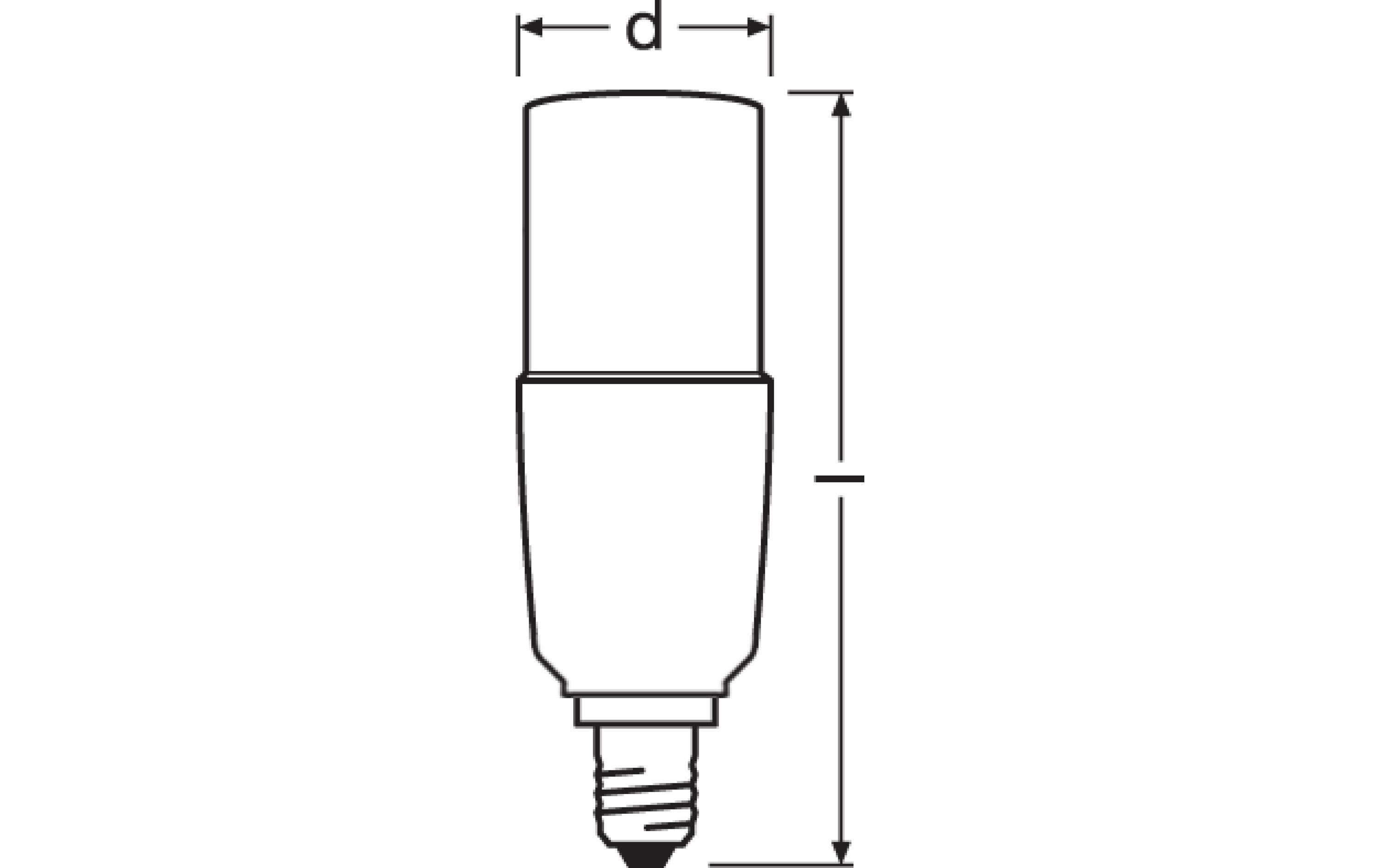 Lampe Star CL Stick, 8W, E14 WarmweissLED-Lampe