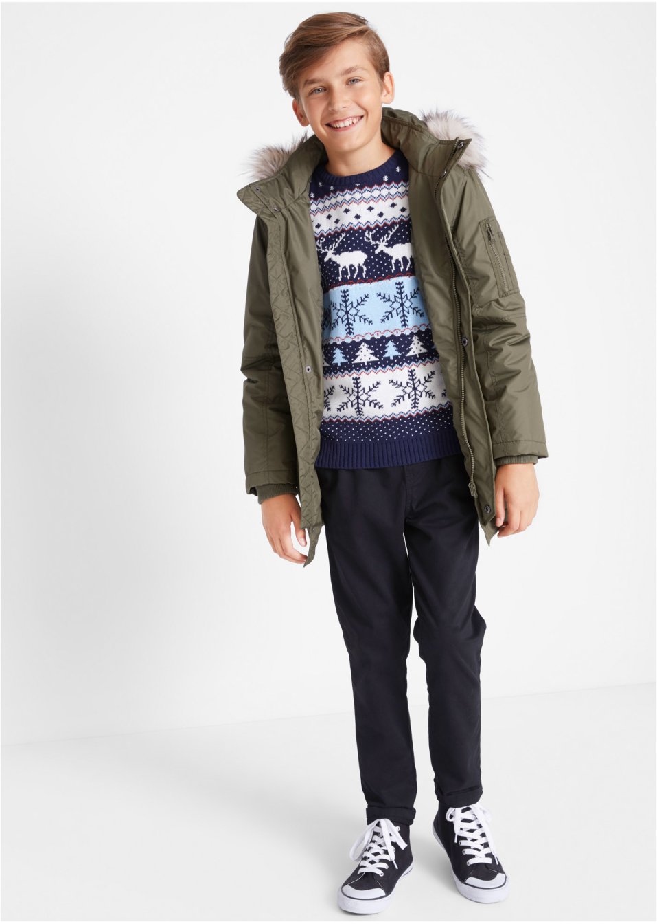 Pull garçon avec rennes