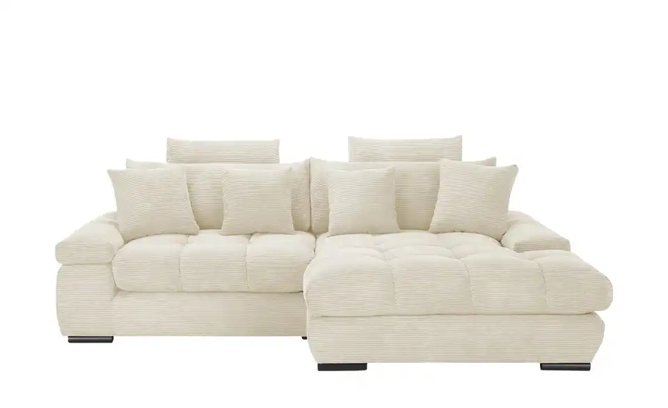 Ecksofa Hella rechts Creme