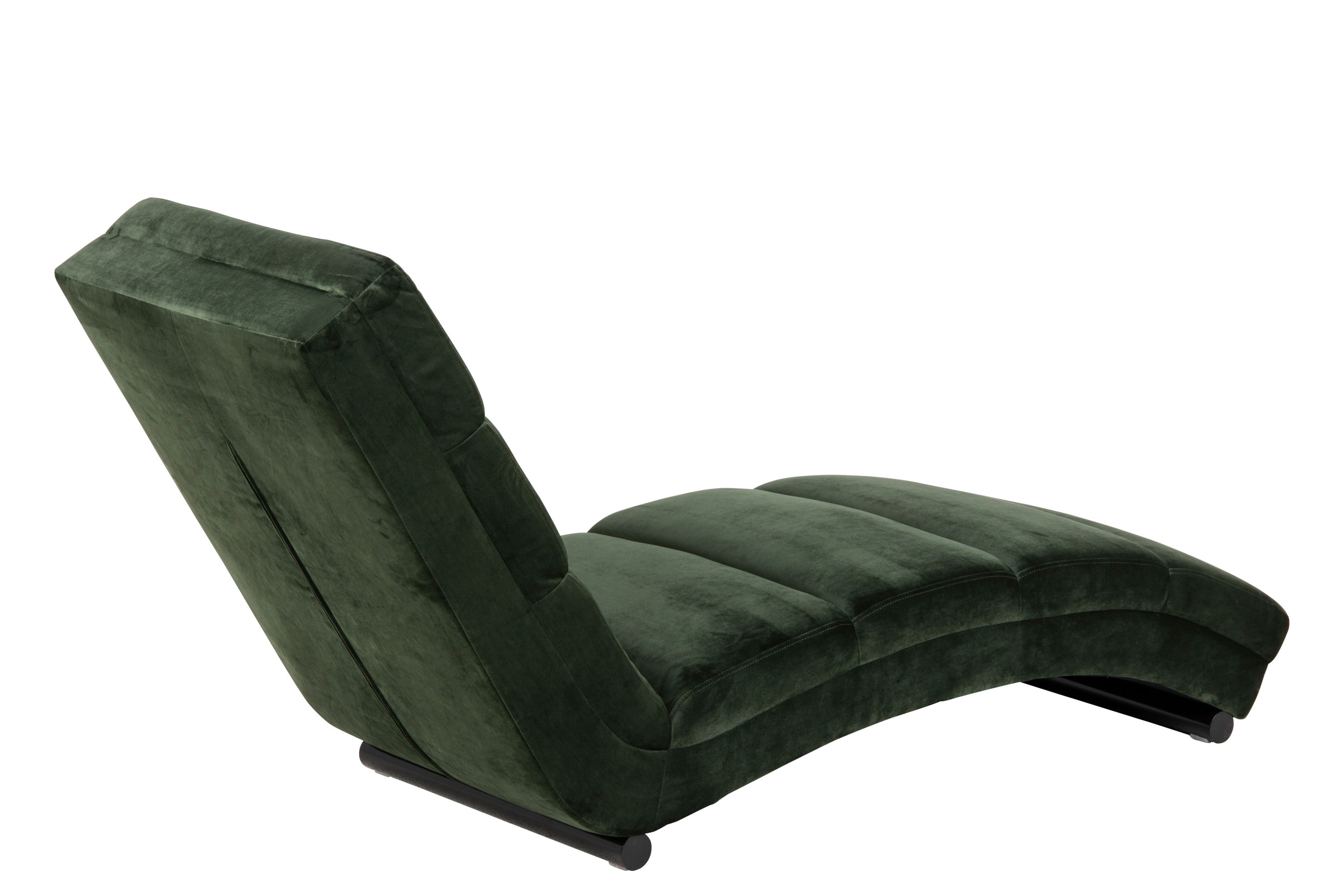 Chaiselongue waldgrün Samt Recamiere Couch Sofa Lounge Sessel Ottomane