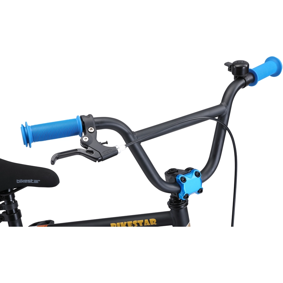 Bikestar Kinderrad 16 Zoll BMX schwarz, blau